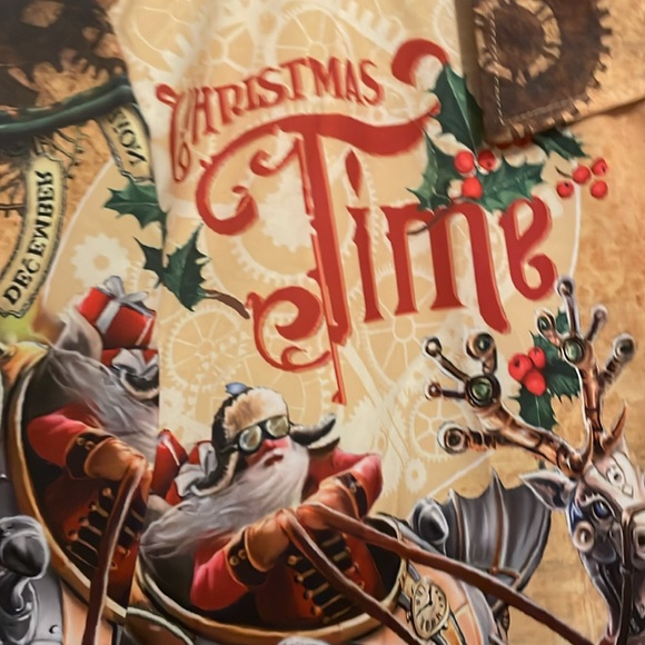 NWT Hawalili short sleeve button down Cool Santa Xmas/Holiday shirt, size 2XL - Picture 5 of 14